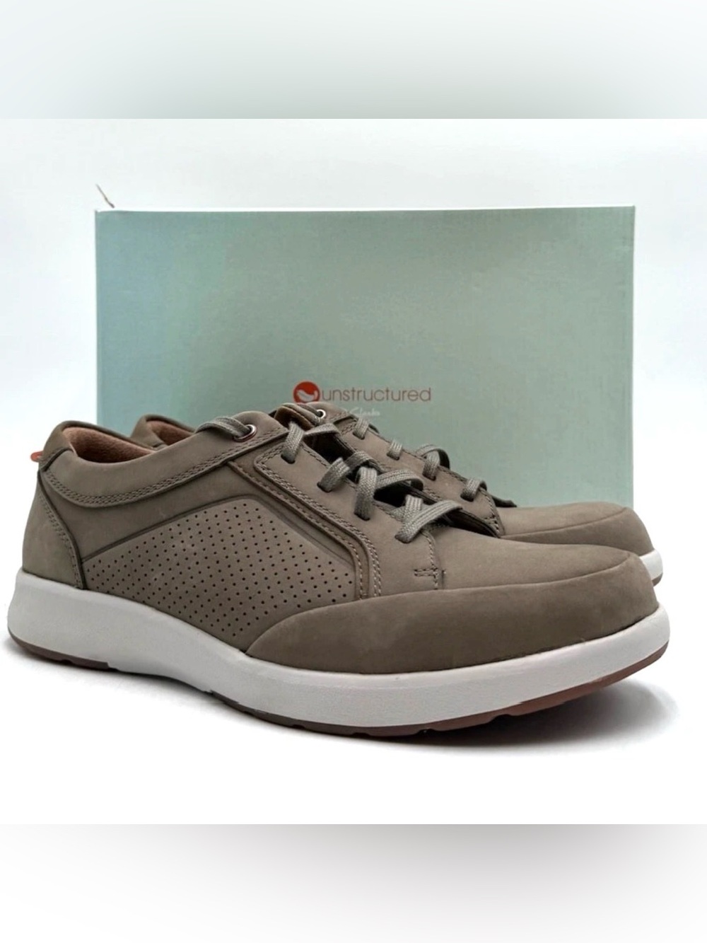 Clark's UN TRAIL FORM Casual Sneakers Taupe Nubuck Size 10